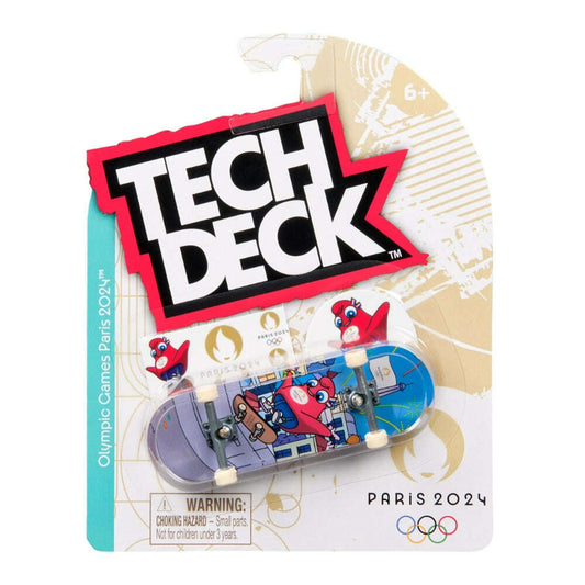 Toys N Tuck:Tech Deck Single Pack 96mm Fingerboard - Paris Mascot (Paris 2024),Tech Deck