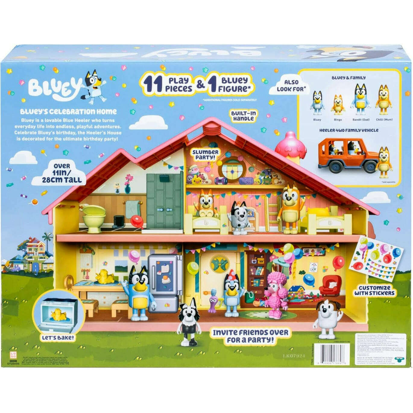 Toys N Tuck:Bluey - Bluey Celebration Home,Bluey