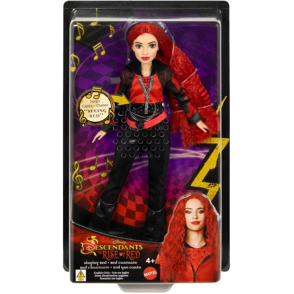 Toys N Tuck:Disney Descendants The Rise Of Red - Singing Red Doll,Disney