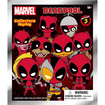 Toys N Tuck:Deadpool 3D Foam Bag Clip Series 3,Marvel