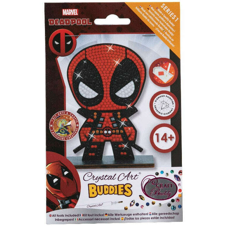 Toys N Tuck:Crystal Art Buddies Marvel Series 1 - Deadpool,Crystal Art