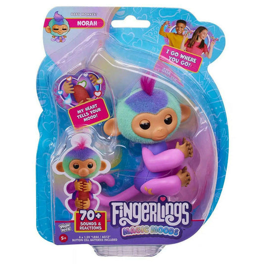 Toys N Tuck:Fingerlings Magic Moods Baby Monkey Norah,Fingerlings