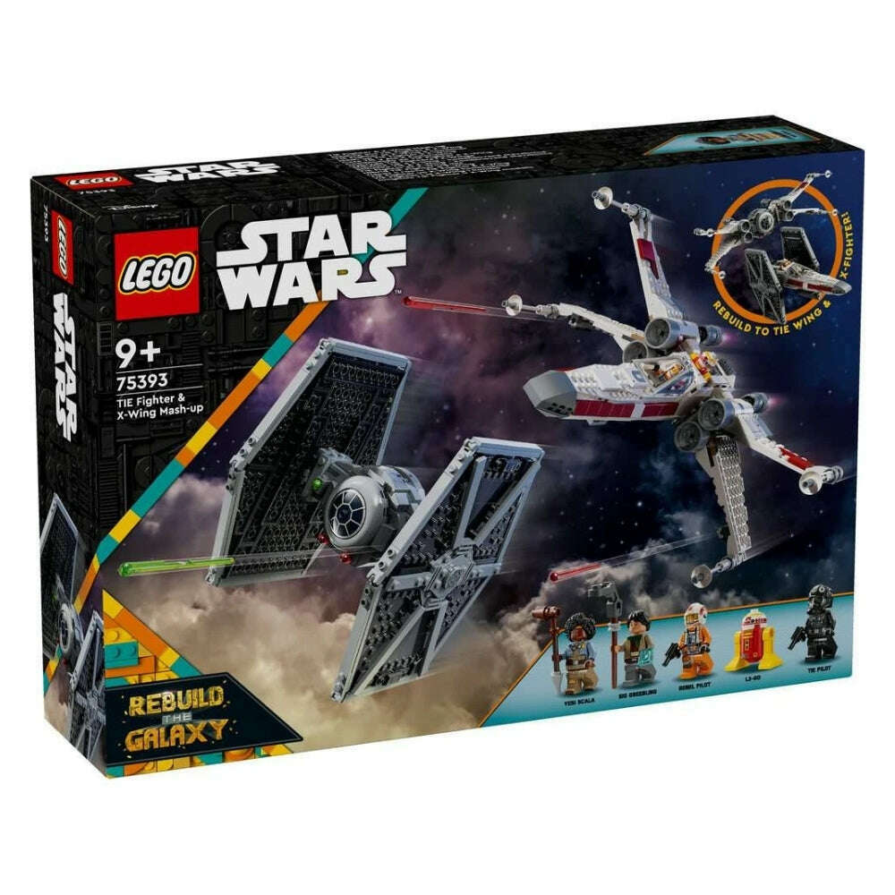 Toys N Tuck:Lego 75393 Star Wars TIE Fighter & X-Wing Mash-up,Lego Star Wars