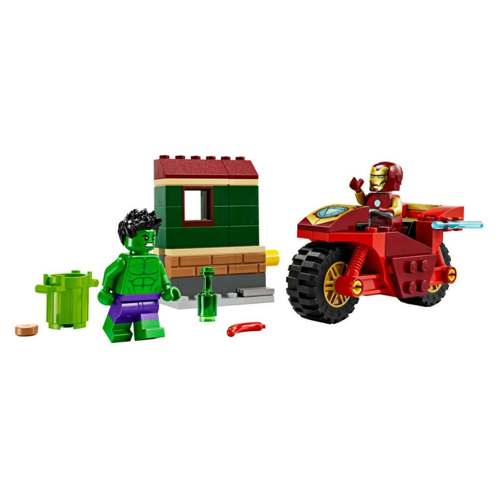 Toys N Tuck:Lego 76287 Marvel Iron Man with Bike and The Hulk,Lego Marvel