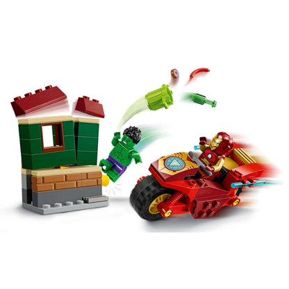 Toys N Tuck:Lego 76287 Marvel Iron Man with Bike and The Hulk,Lego Marvel