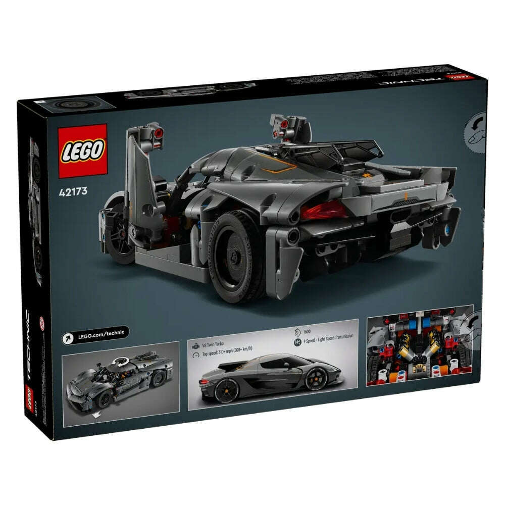 Toys N Tuck:Lego 42173 Technic Koenigsegg Jesko Absolut Grey Hypercar,Lego Technic