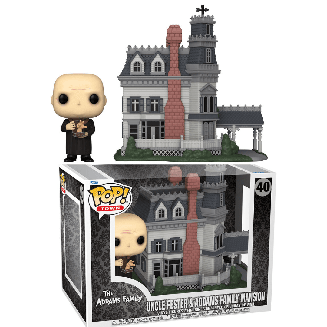 Toys N Tuck:Pop! Vinyl - The Addams Family - Uncle Fester & Addams Family Mansion 40,The Addams Family