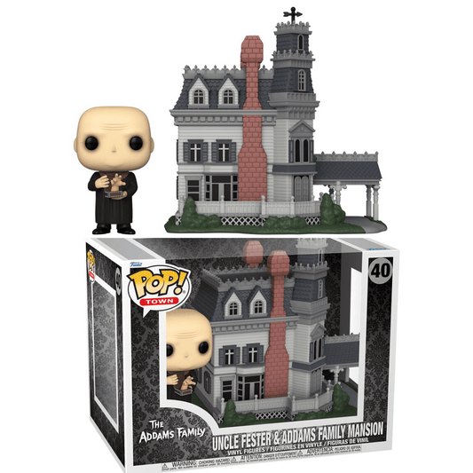 Toys N Tuck:Pop! Vinyl - The Addams Family - Uncle Fester & Addams Family Mansion 40,The Addams Family