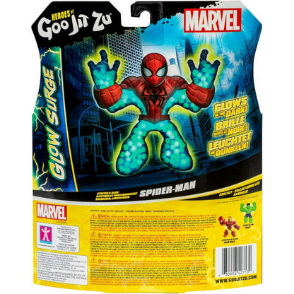 Toys N Tuck:Heroes of Goo Jit Zu - Glow Surge Marvel - Stretch & Glow Spider-Man,Marvel