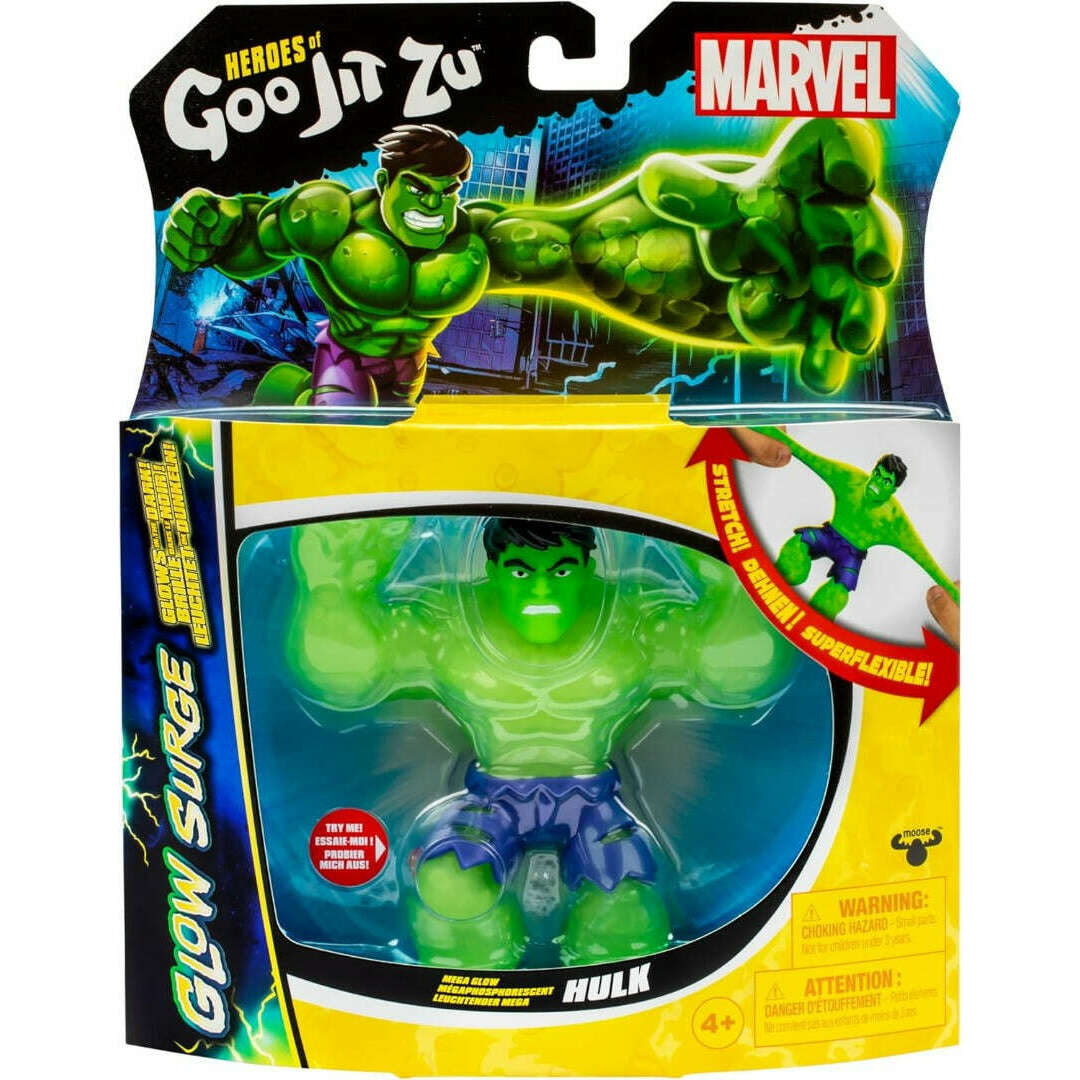 Toys N Tuck:Heroes of Goo Jit Zu - Glow Surge Marvel - Mega Glow Hulk,Marvel