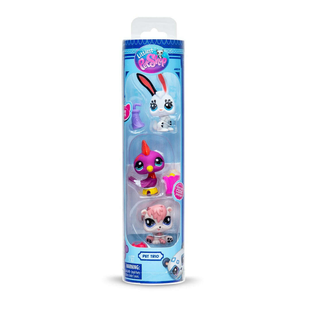 Toys N Tuck:Littlest Pet Shop Series 2 Park Pets Trio Tube,Littlest Pet Shop