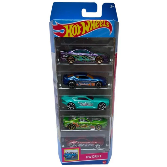 Toys N Tuck:Hot Wheels 5 Vehicle Pack - HW Drift (HTV51),Hot Wheels