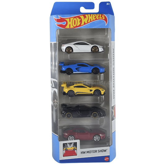 Toys N Tuck:Hot Wheels 5 Vehicle Pack - HW Motor Show (HTV49),Hot Wheels