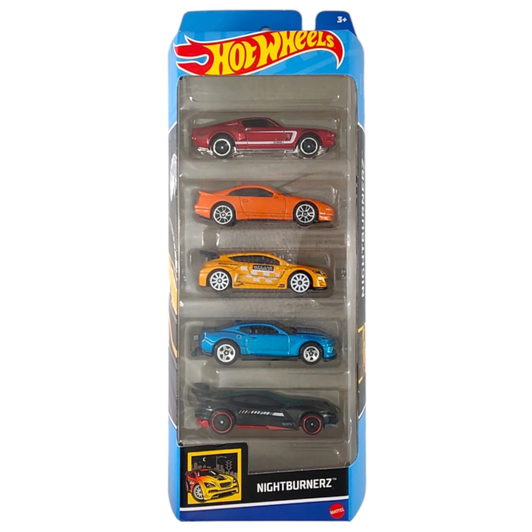 Toys N Tuck:Hot Wheels 5 Vehicle Pack - Nightburnerz (HTV43),Hot Wheels