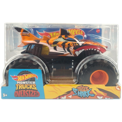 Toys N Tuck:Hot Wheels Monster Trucks Oversized - Tiger Shark,Hot Wheels