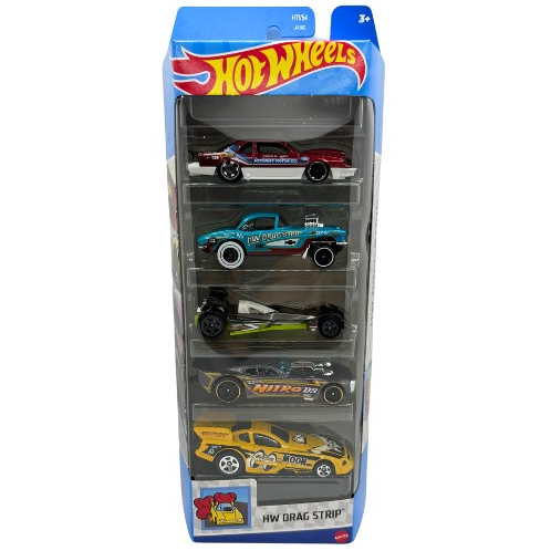 Toys N Tuck:Hot Wheels 5 Vehicle Pack - HW Drag Strip  (HTV54),Hot Wheels