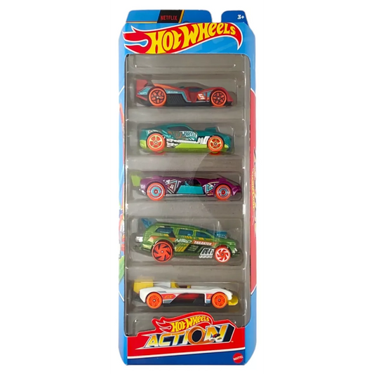 Toys N Tuck:Hot Wheels 5 Vehicle Pack - HW Action (HTV45),Hot Wheels