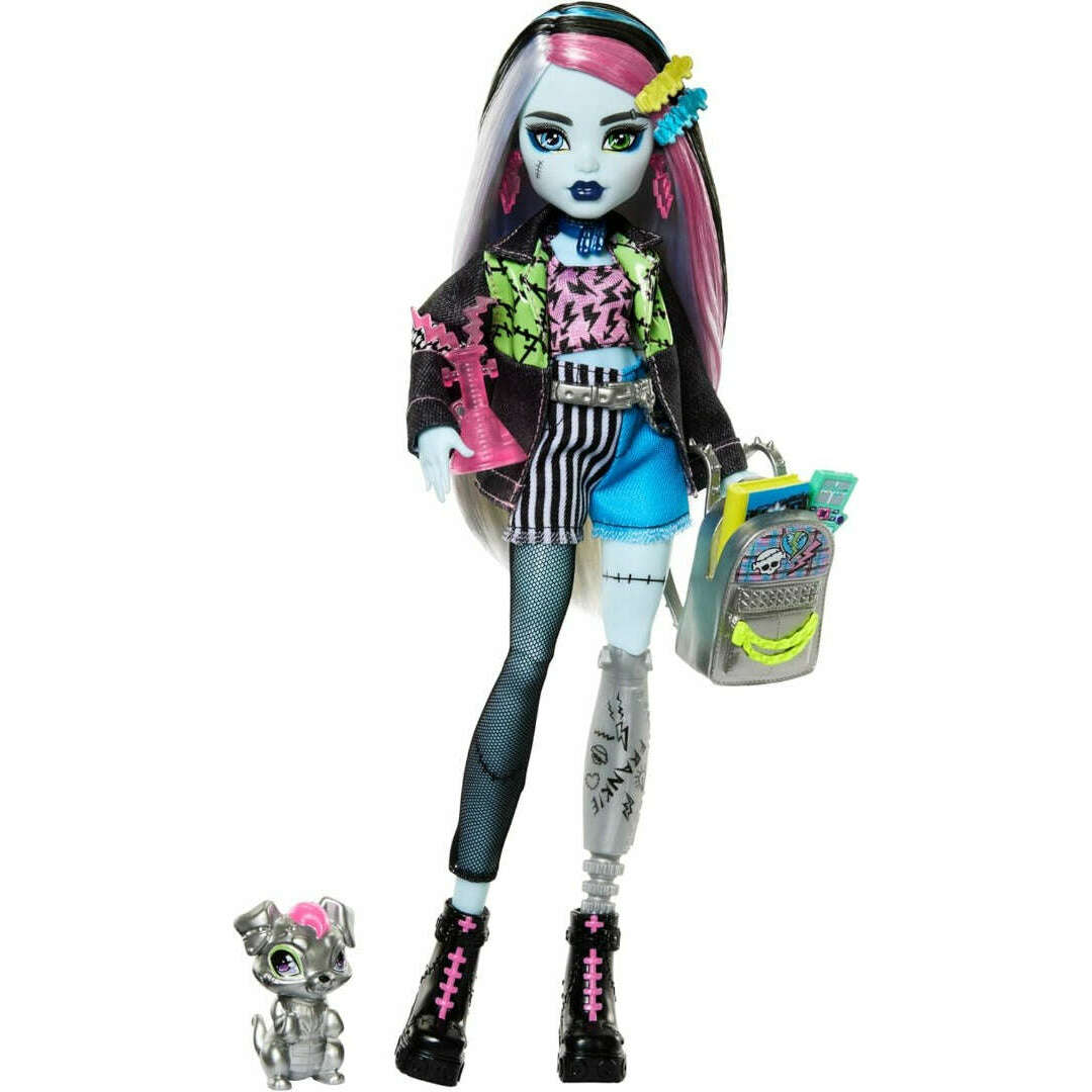 Toys N Tuck:Monster High Frankie Stein With Watzie,Monster High