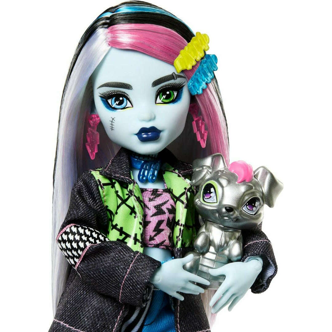 Toys N Tuck:Monster High Frankie Stein With Watzie,Monster High