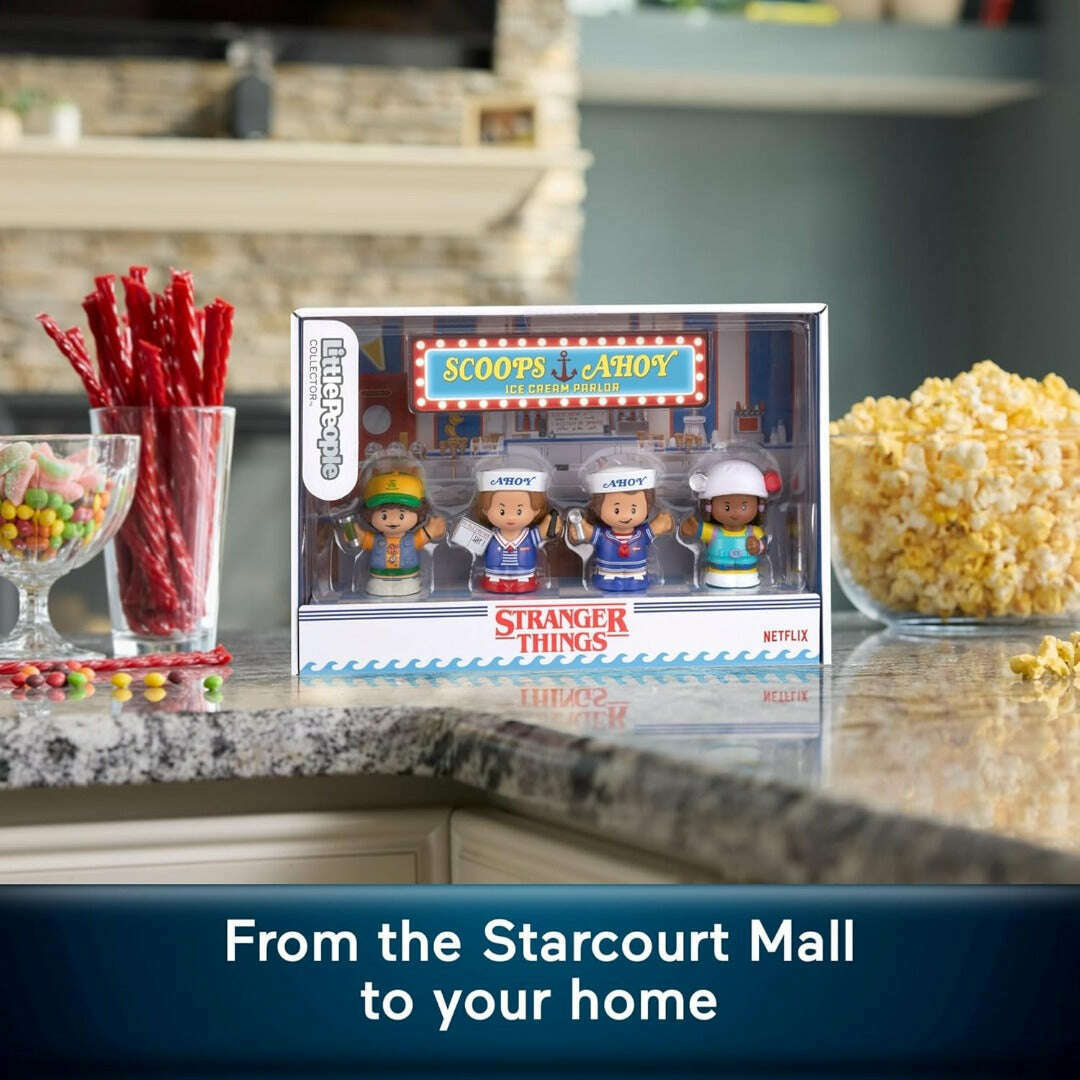 Toys N Tuck:Fisher-Price Little People Stranger Things Scoops Troop Collector Pack,Little People