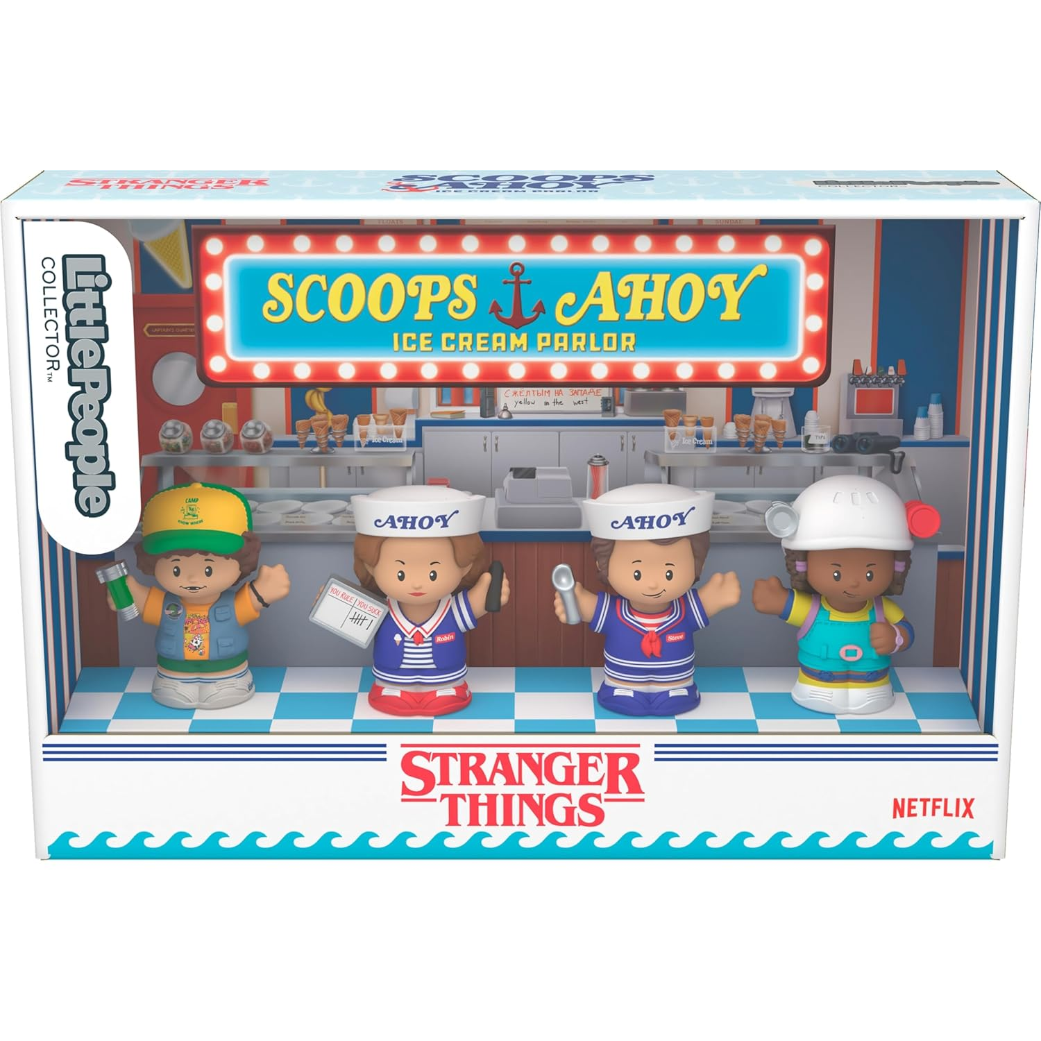 Toys N Tuck:Fisher-Price Little People Stranger Things Scoops Troop Collector Pack,Little People
