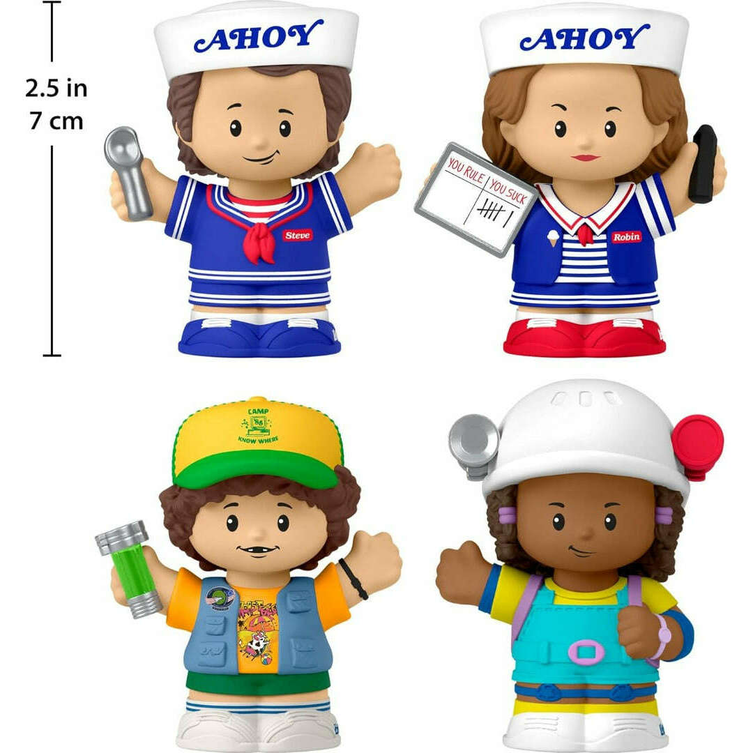Toys N Tuck:Fisher-Price Little People Stranger Things Scoops Troop Collector Pack,Little People
