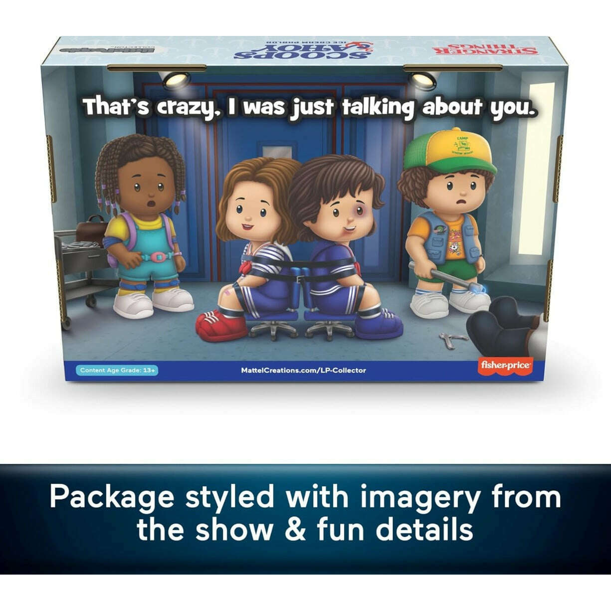Toys N Tuck:Fisher-Price Little People Stranger Things Scoops Troop Collector Pack,Little People