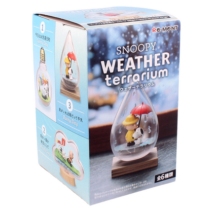 Toys N Tuck:Re-ment Snoopy Weather Terrarium Collection Box,Re-ment