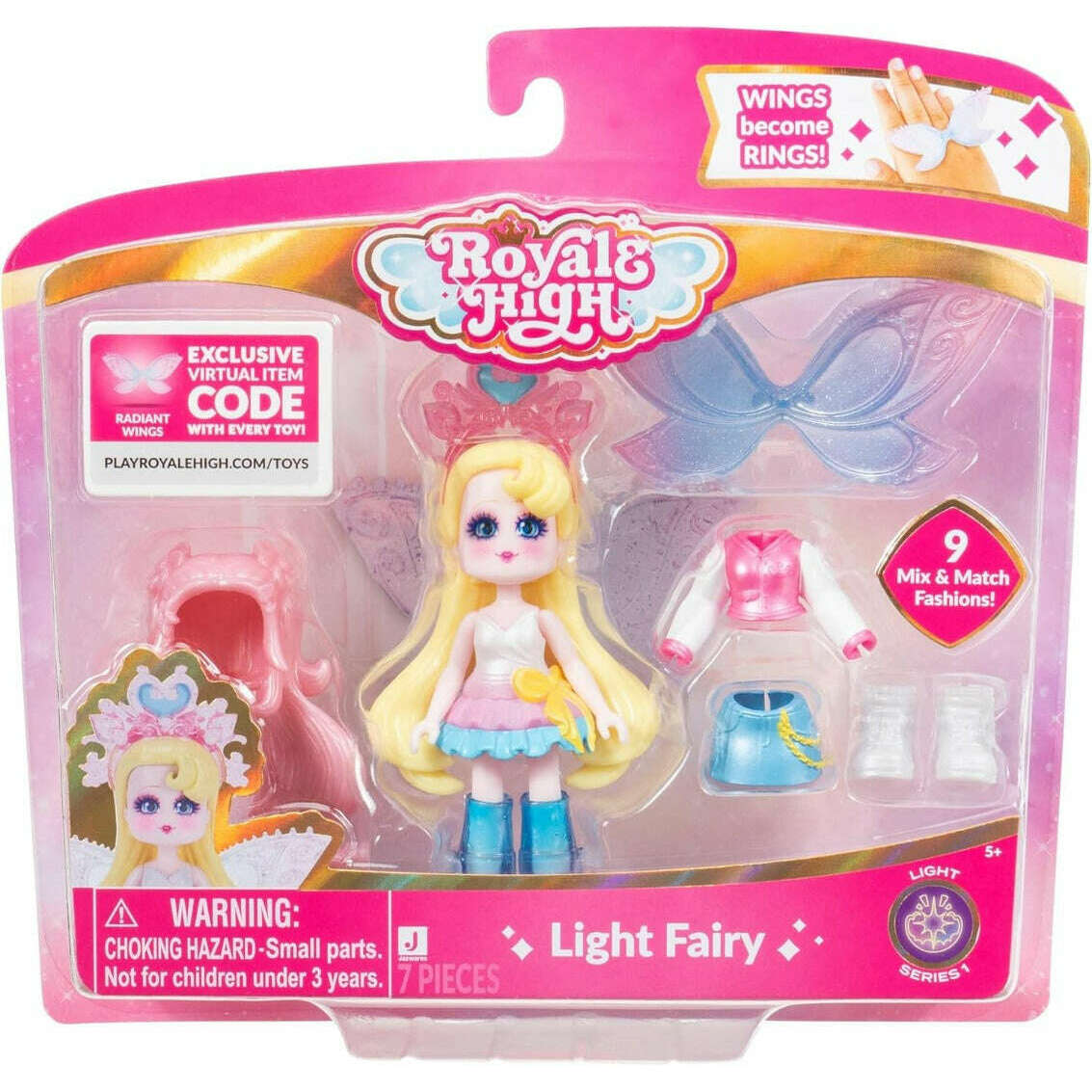 Toys N Tuck:Royale High 3 Inch Deluxe Figure - Light Fairy,Royale High