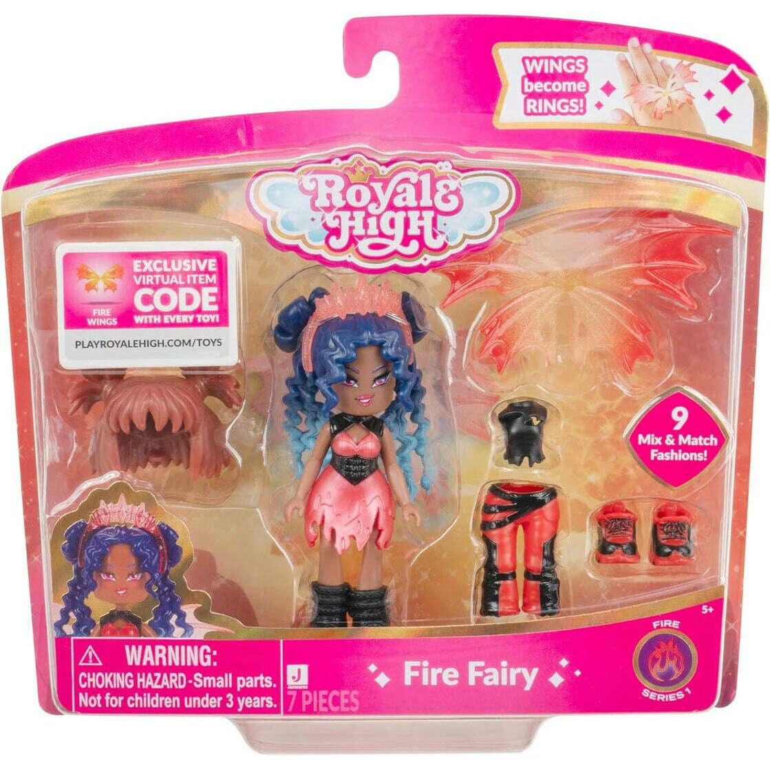 Toys N Tuck:Royale High 3 Inch Deluxe Figure - Fire Fairy,Royale High