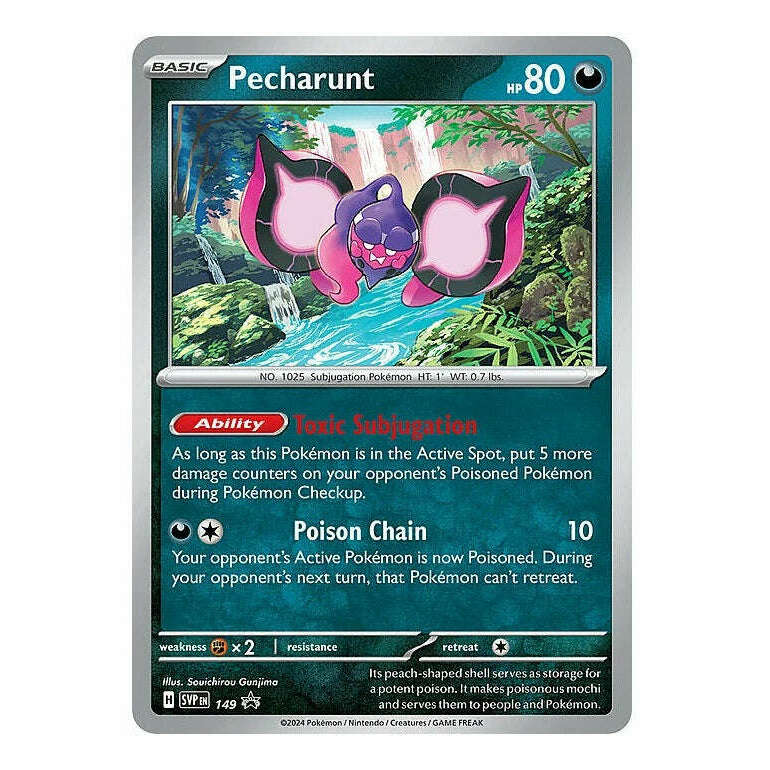 Toys N Tuck:Pokemon TCG Shrouded Fable 3 Pack Booster Blister Pecharunt,Pokemon