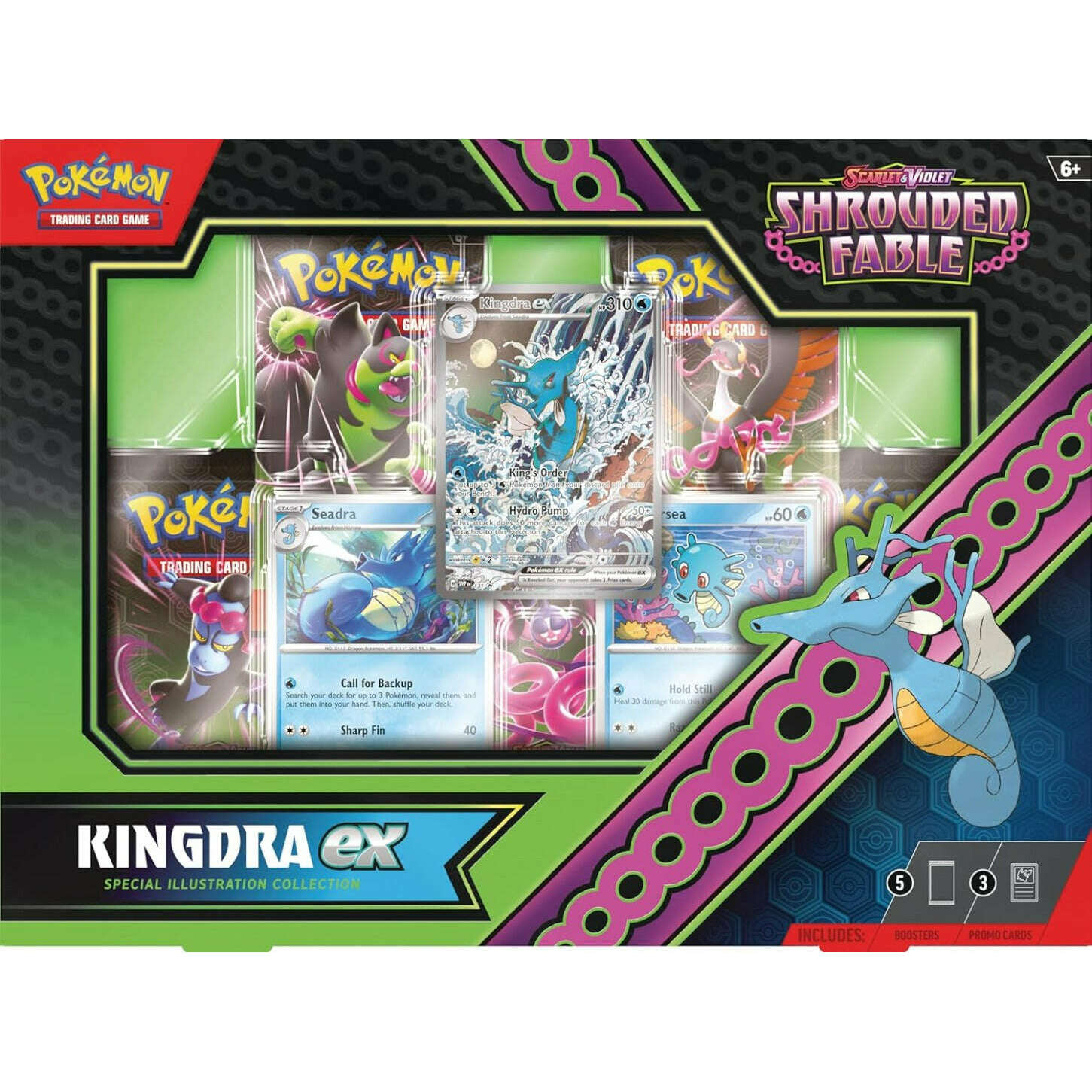 Toys N Tuck:Pokemon TCG Shrouded Fable Kingdra Ex Box,Pokemon