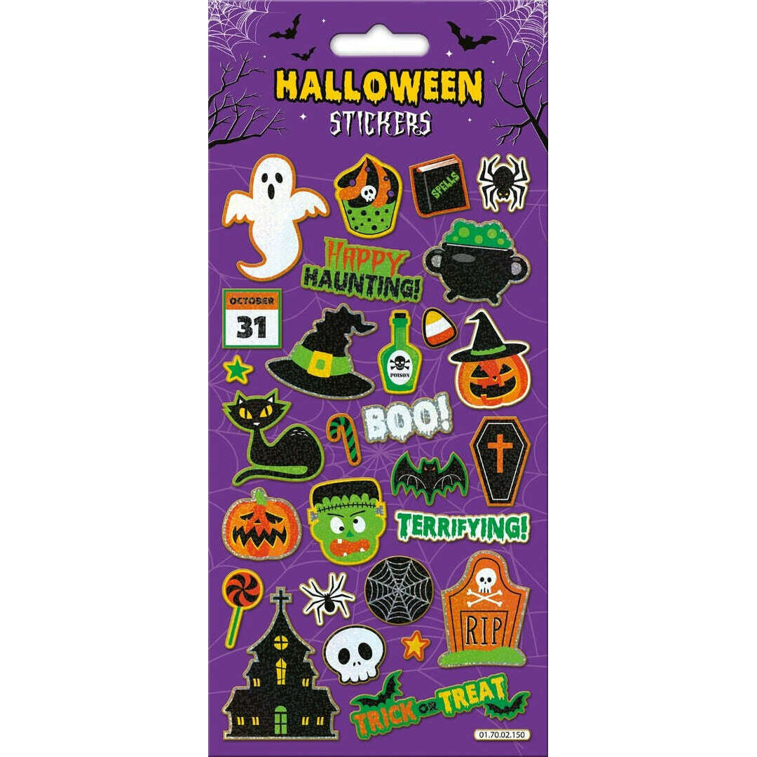 Toys N Tuck:Large Foiled Sticker Pack - Happy Haunting,Paper Projects