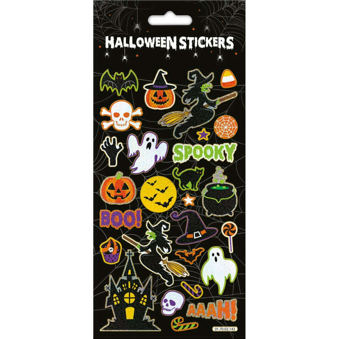 Toys N Tuck:Large Foiled Sticker Pack - Halloween Spooky,Paper Projects