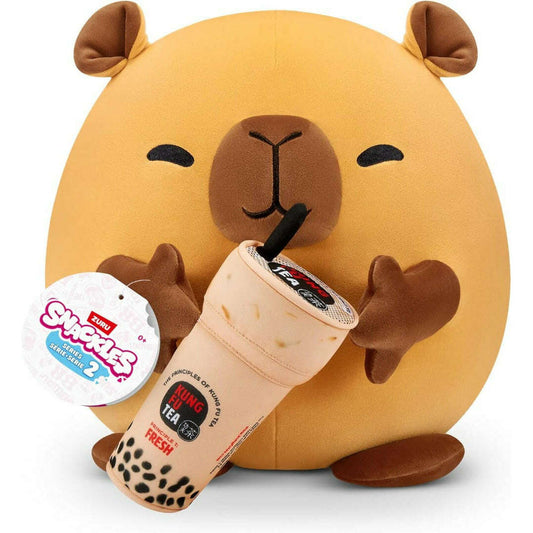 Toys N Tuck:Snackles Series 2 Plush Spencer The Capybara With Kung Fu Tea,Snackles