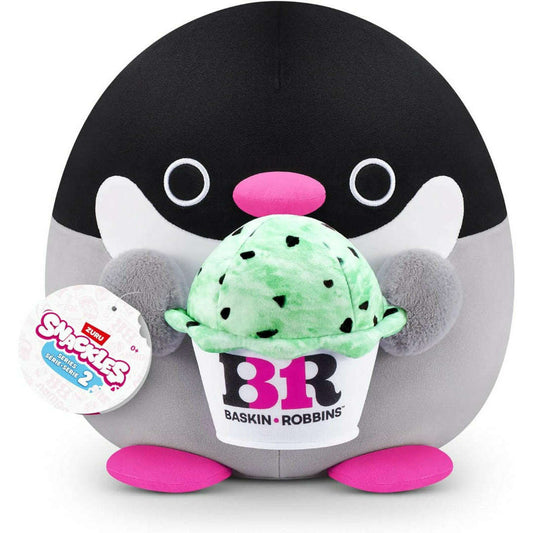 Toys N Tuck:Snackles Series 2 Large Plush Penelope The Penguin with Baskin Robbins Ice Cream,Snackles