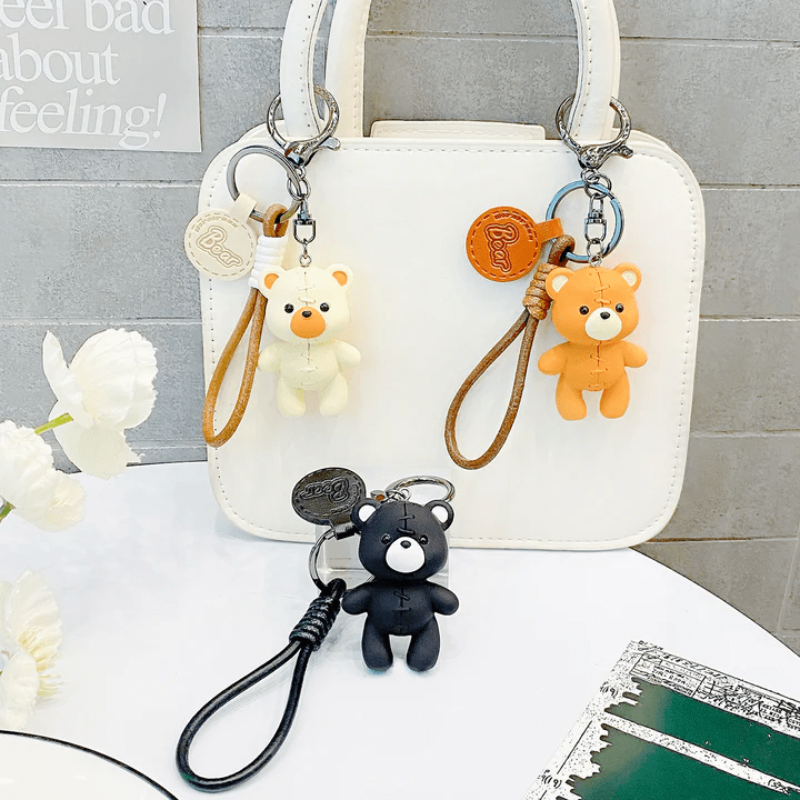 Toys N Tuck:Kenji Mima Hard Bear Keyring,Kenji