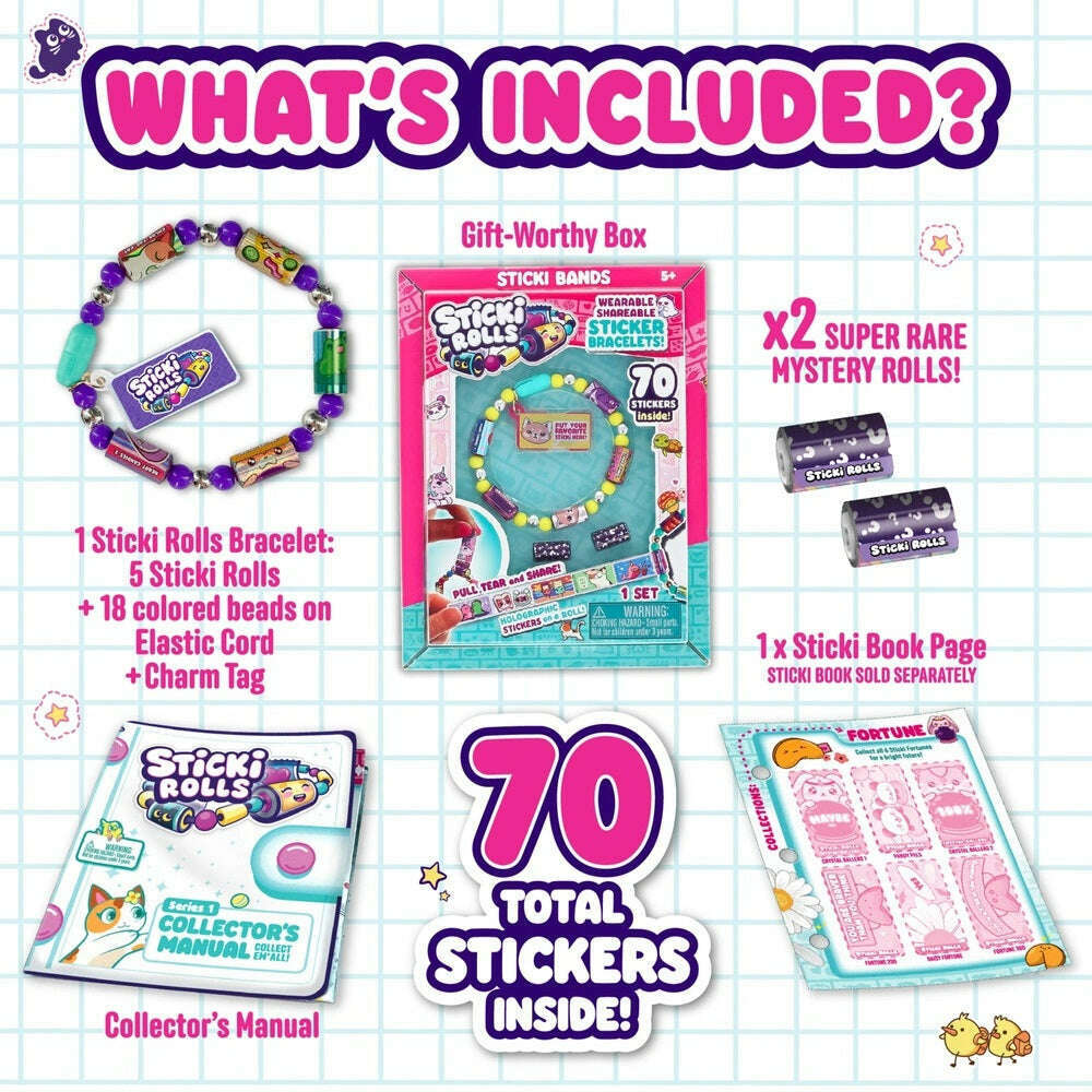 Toys N Tuck:Sticki Rolls Sticki Bands,Sticki Rolls