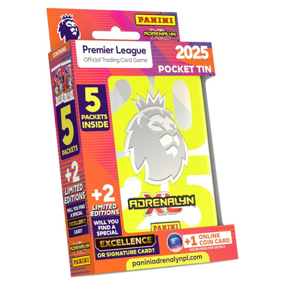 Toys N Tuck:Premier League Adrenalyn XL 2025 Pocket Tin,Premier League