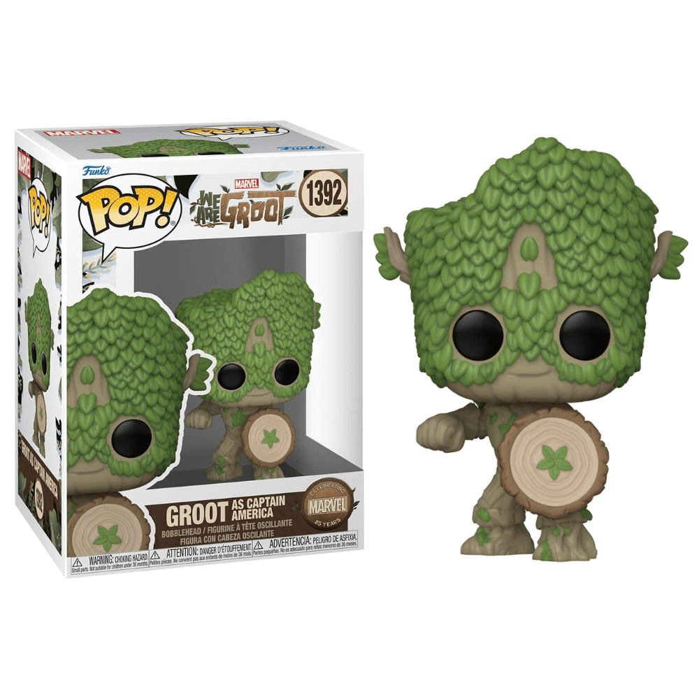 Toys N Tuck:Pop! Vinyl - Marvel We Are Groot - Groot as Captain America 1392,Marvel