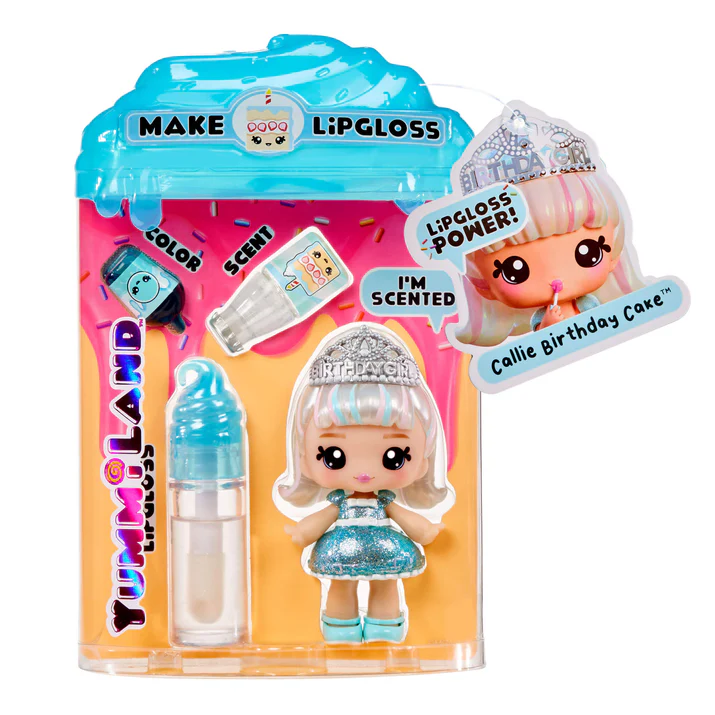 Toys N Tuck:Yummiland Lipgloss Doll - Callie Birthday Cake,Yummiland