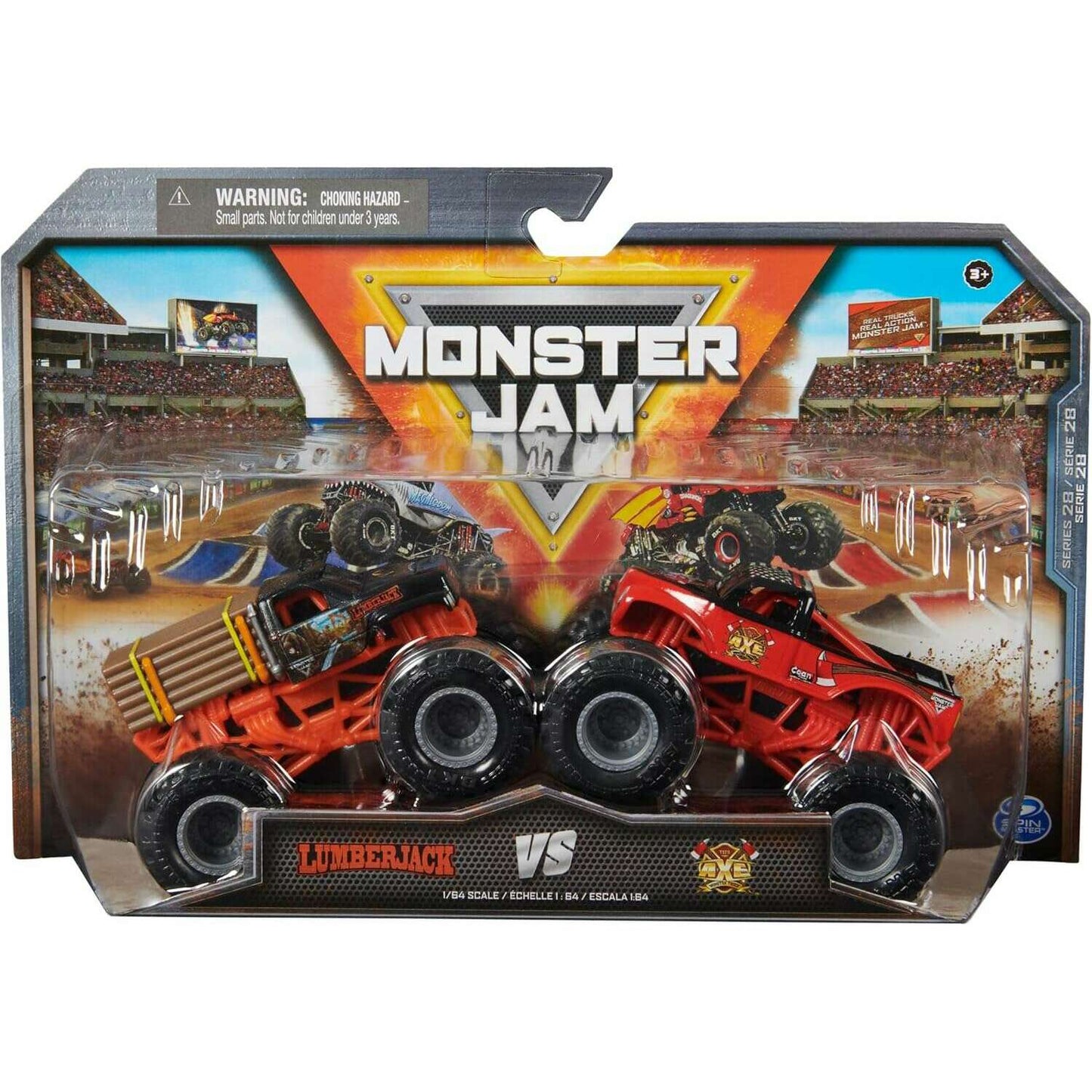 Toys N Tuck:Monster Jam 1:64 Series 28 Lumberjack vs Axe,Monster Jam