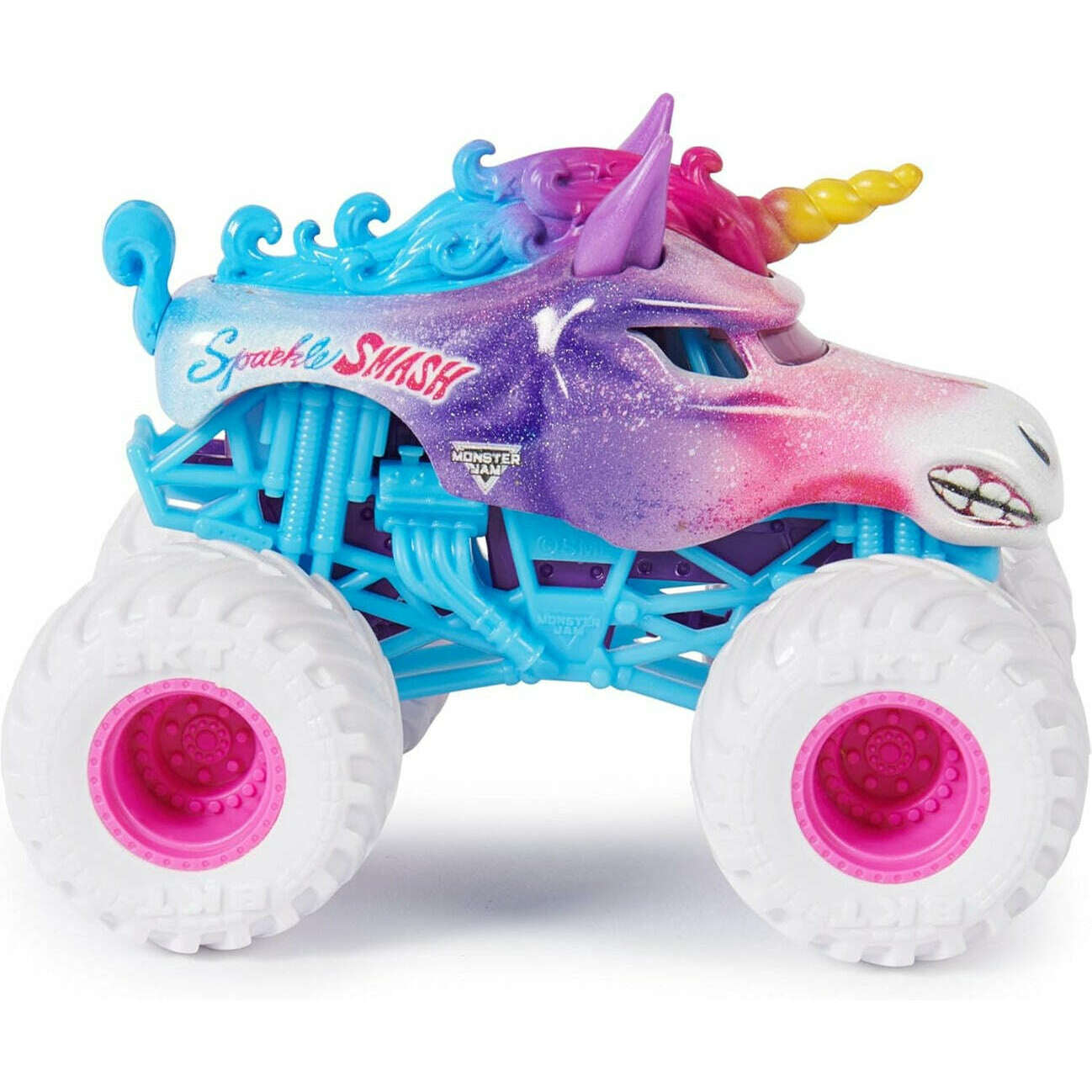 Toys N Tuck:Monster Jam 1:64 Series 28 Sparkle Smash Unicorn vs Sparkle Smash,Monster Jam