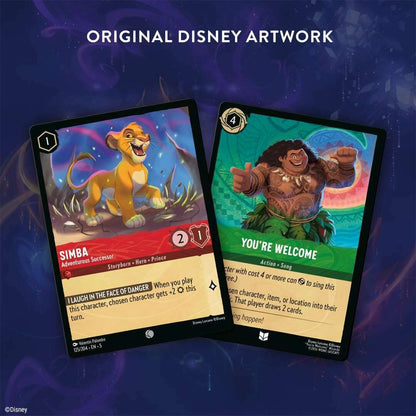 Toys N Tuck:Disney Lorcana TCG Shimmering Skies Starter Deck Emerald and Steel,Disney