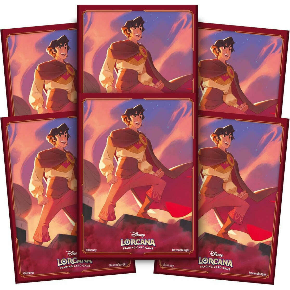 Toys N Tuck:Disney Lorcana TCG 65 Card Sleeves Aladdin,Disney