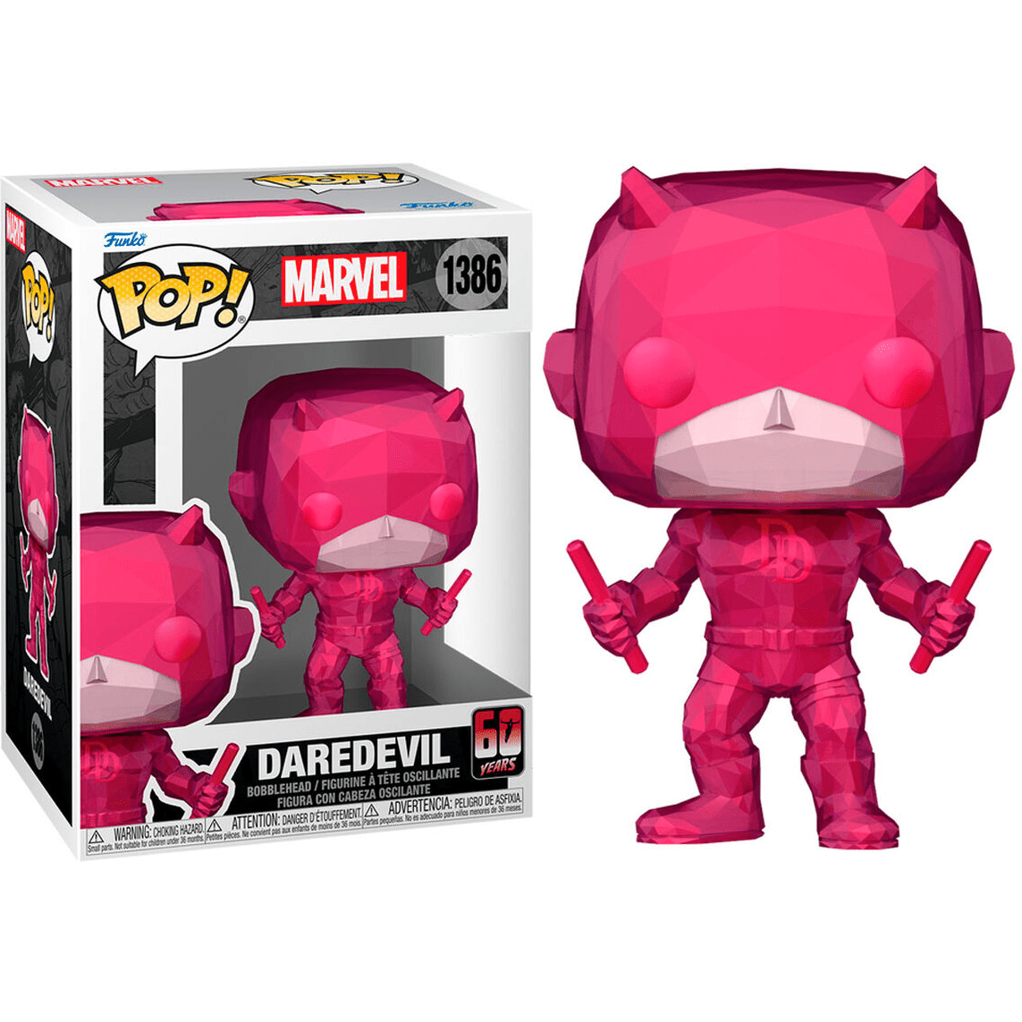 Toys N Tuck:Pop! Vinyl - Marvel 60 Years - Daredevil 1386,Marvel