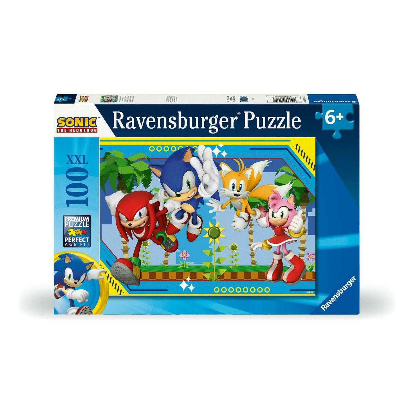 Toys N Tuck:Ravensburger 100 XXL Piece Puzzle Sonic The Hedgehog,Sonic The Hedgehog