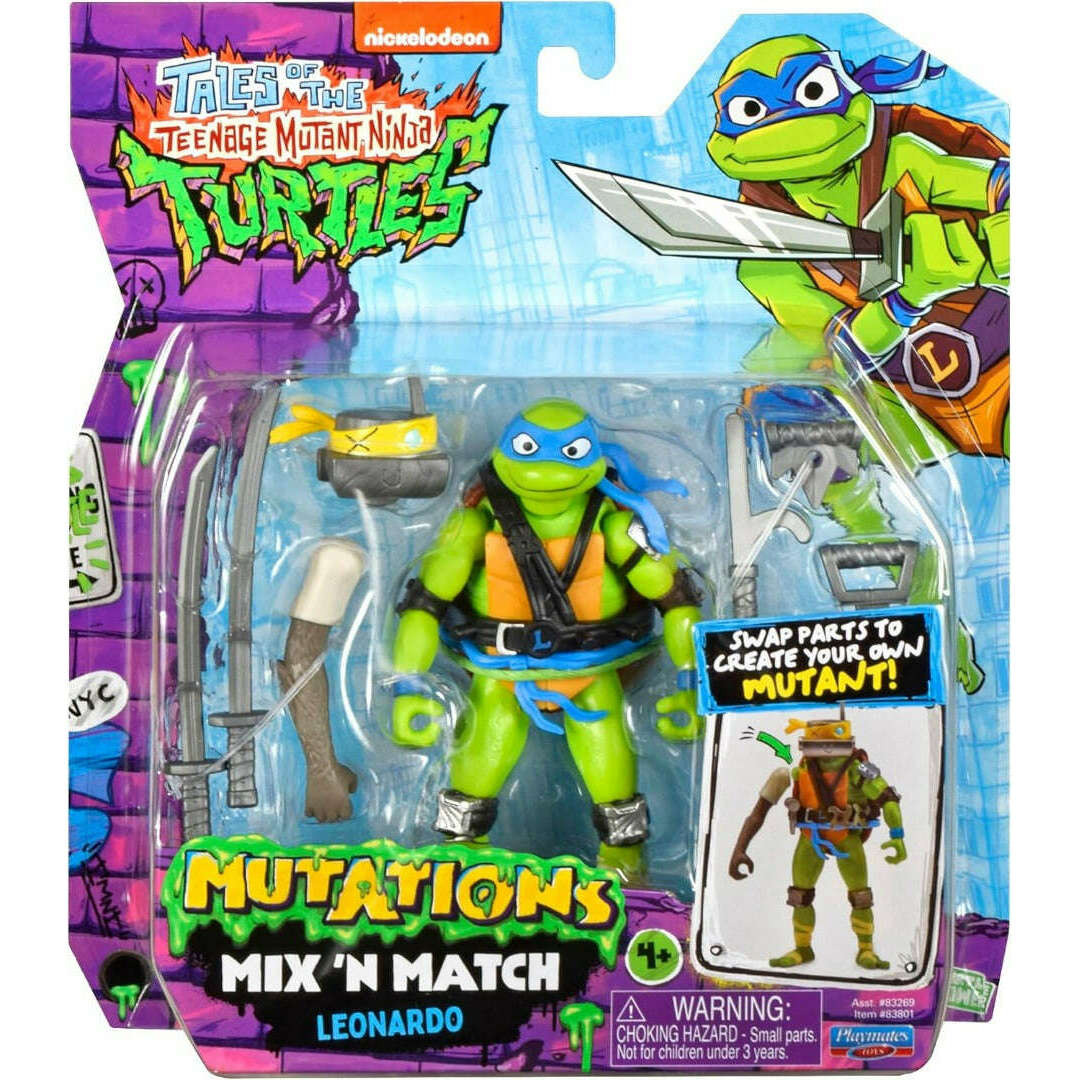 Toys N Tuck:Tales Of The Teenage Mutant Ninja Turtles Mutations Mix & Match Leonardo,Teenage Mutant Ninja Turtles