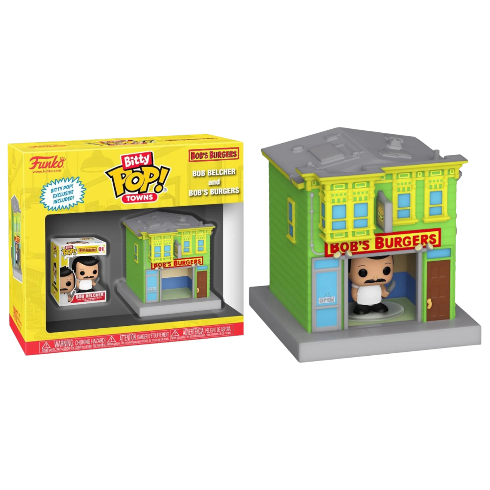 Toys N Tuck:Bitty Pop! Towns Bob Belcher and Bob's Burgers,Funko