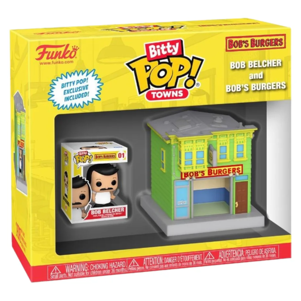 Toys N Tuck:Bitty Pop! Towns Bob Belcher and Bob's Burgers,Funko